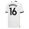 Conjunto (Camiseta+Pantalón Corto) Manchester City Rodrigo 16 Segunda Equipación 23-24 - Niño